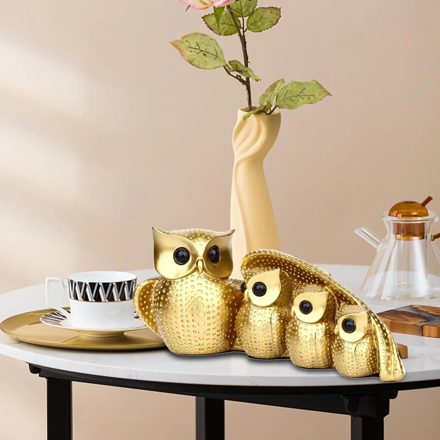 Owl Family Figurine - Homevalley.co.uk