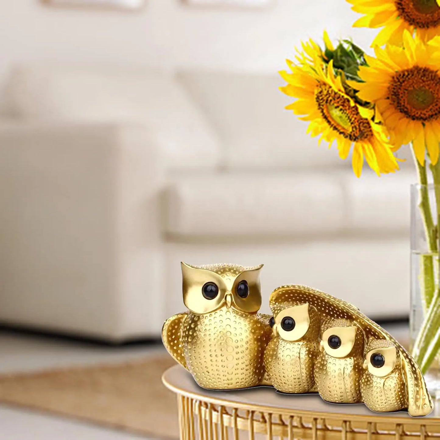 Owl Family Figurine - Homevalley.co.uk