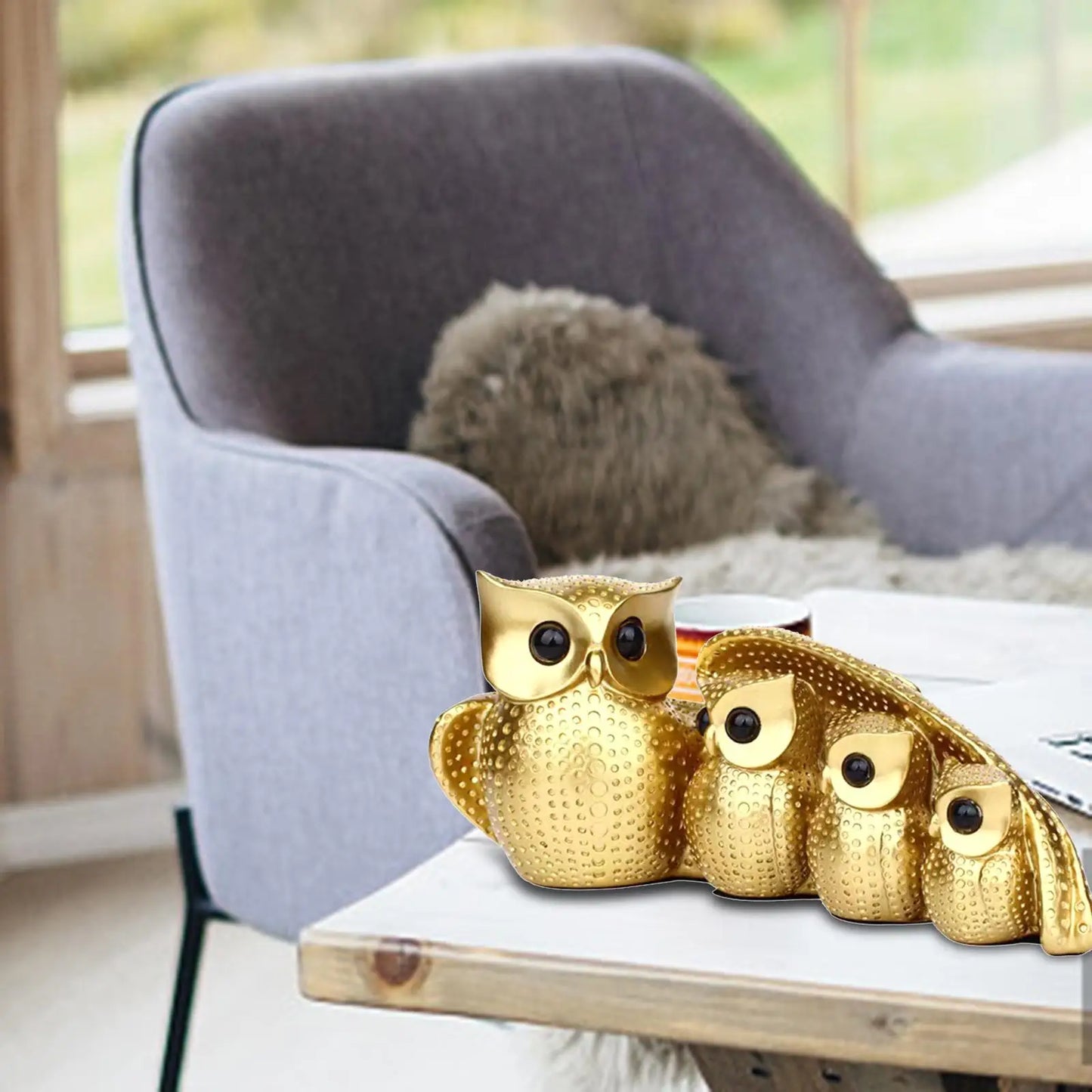 Owl Family Figurine - Homevalley.co.uk