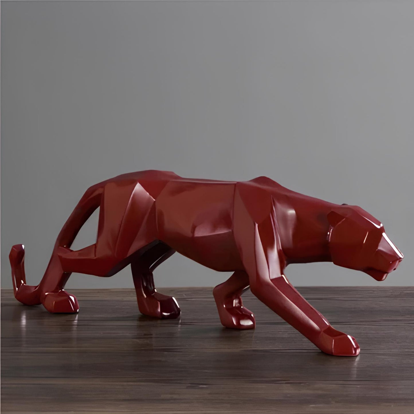 Panther Resin Sculpture Abstract Figurine - Homevalley.co.uk