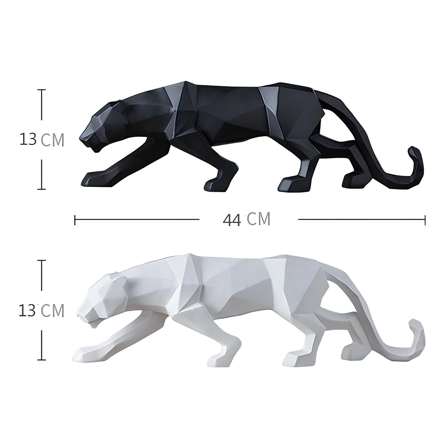 Panther Resin Sculpture Abstract Figurine - Homevalley.co.uk