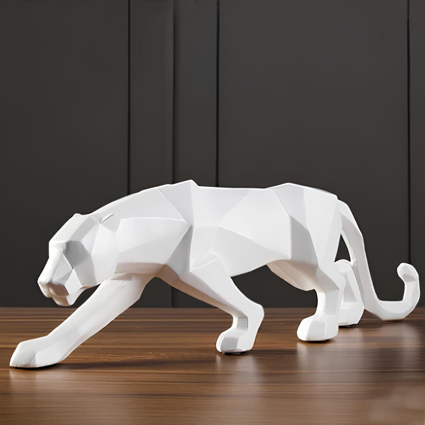 Panther Resin Sculpture Abstract Figurine - Homevalley.co.uk