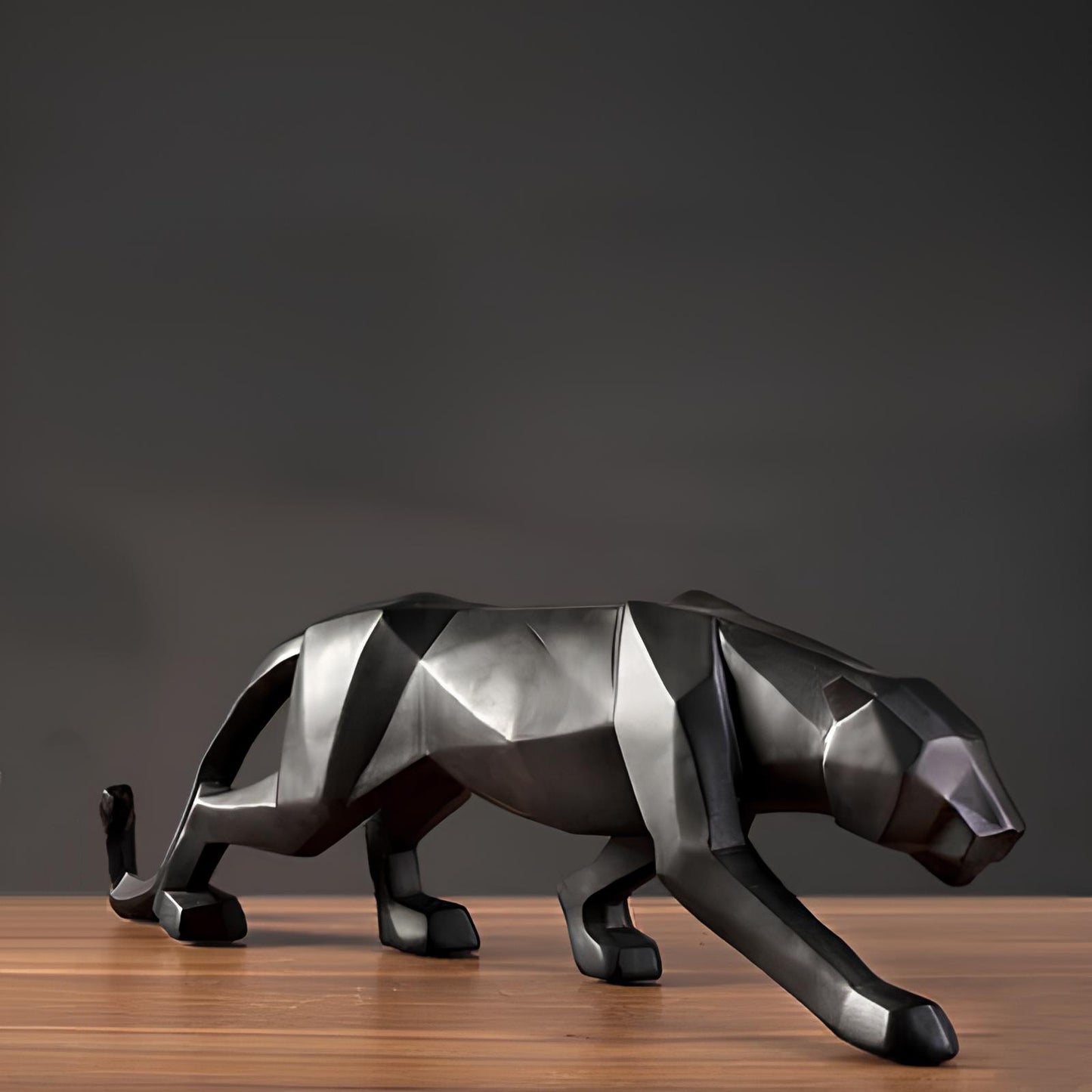 Panther Resin Sculpture Abstract Figurine - Homevalley.co.uk