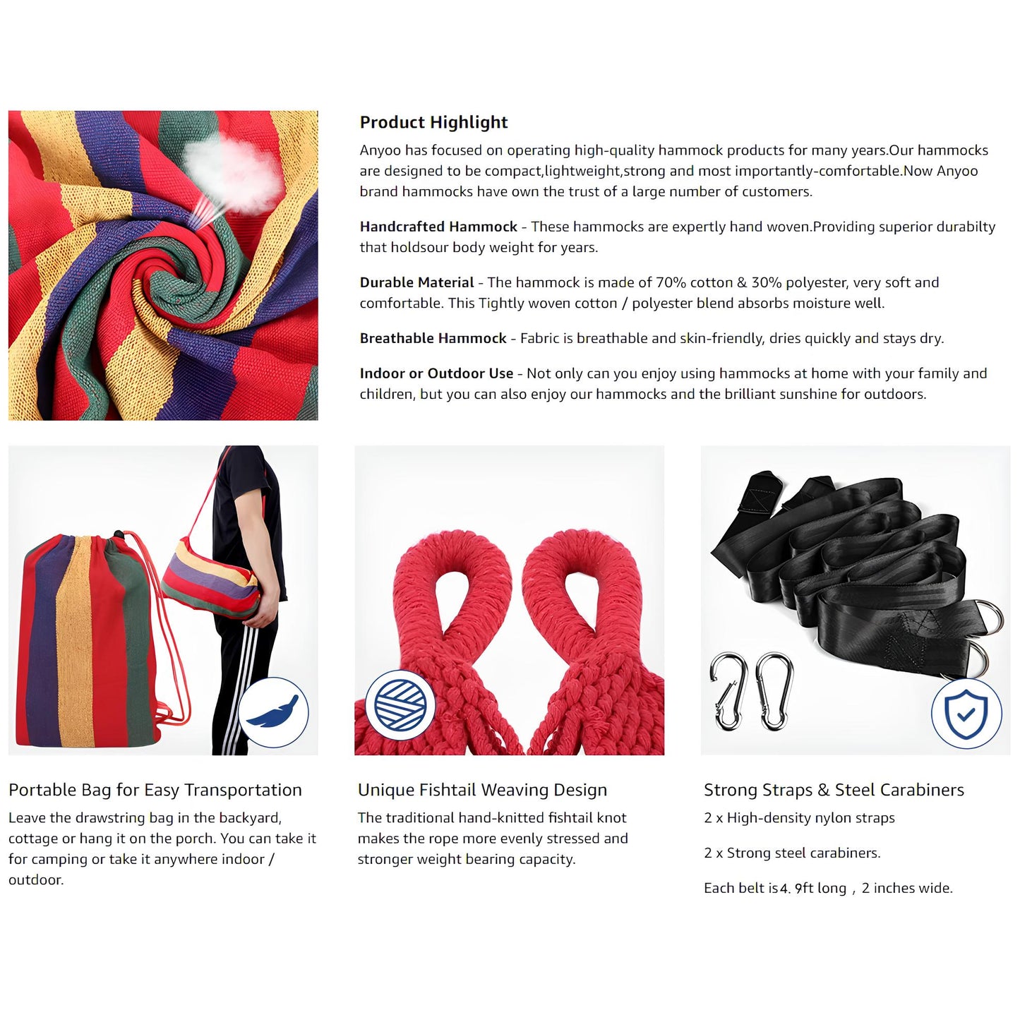 Portable hammock set - Homevalley.co.uk