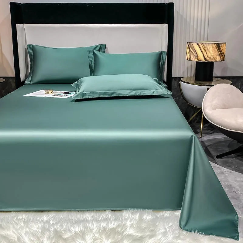Premium Hotel Quality 1Pc Flat Sheet or pillow cases 1000TC Egyptian Cotton, Luxury Bedding Wrinkle, Stain and Fade Resistant - Homevalley.co.uk