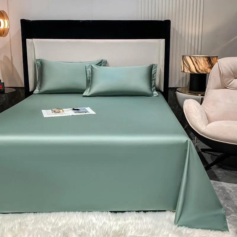 Premium Hotel Quality 1Pc Flat Sheet or pillow cases 1000TC Egyptian Cotton, Luxury Bedding Wrinkle, Stain and Fade Resistant - Homevalley.co.uk