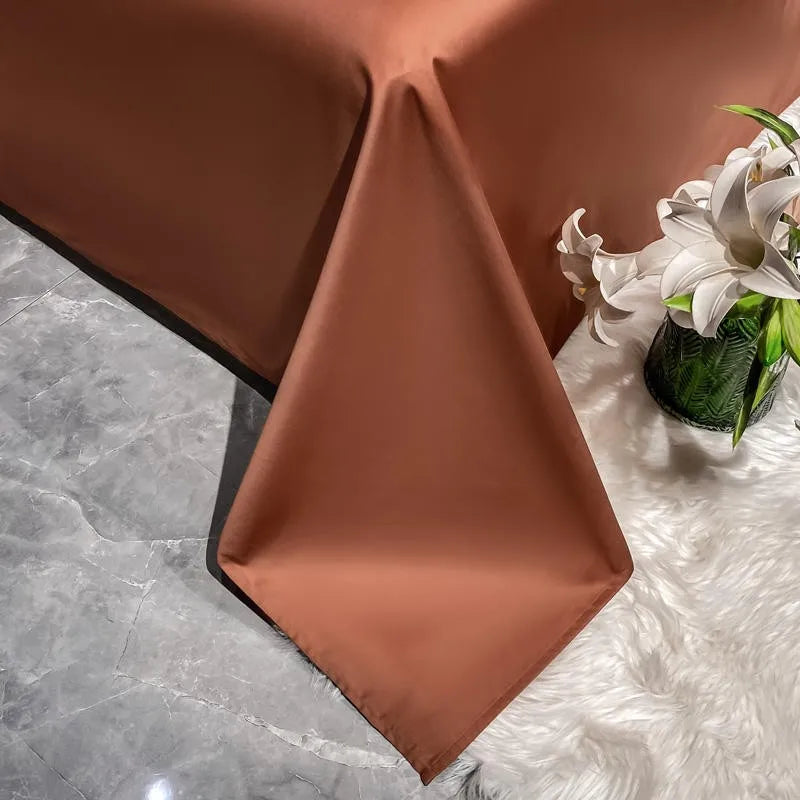 Premium Hotel Quality 1Pc Flat Sheet or pillow cases 1000TC Egyptian Cotton, Luxury Bedding Wrinkle, Stain and Fade Resistant - Homevalley.co.uk