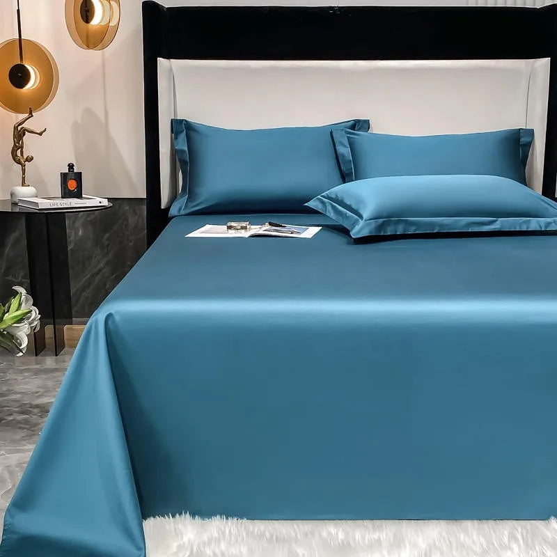Premium Hotel Quality 1Pc Flat Sheet or pillow cases 1000TC Egyptian Cotton, Luxury Bedding Wrinkle, Stain and Fade Resistant - Homevalley.co.uk