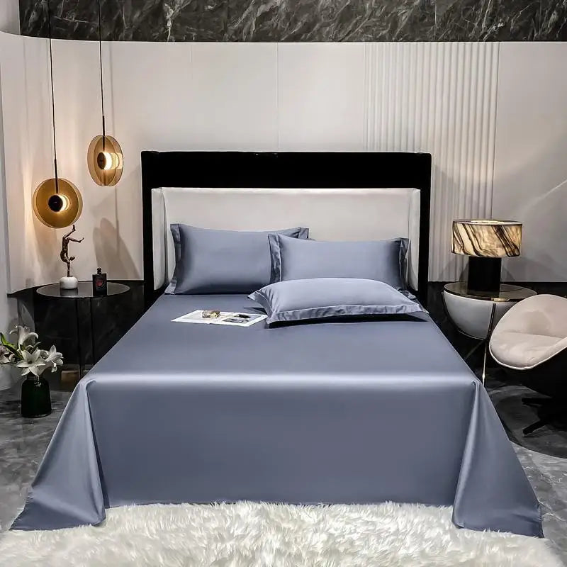 Premium Hotel Quality 1Pc Flat Sheet or pillow cases 1000TC Egyptian Cotton, Luxury Bedding Wrinkle, Stain and Fade Resistant - Homevalley.co.uk