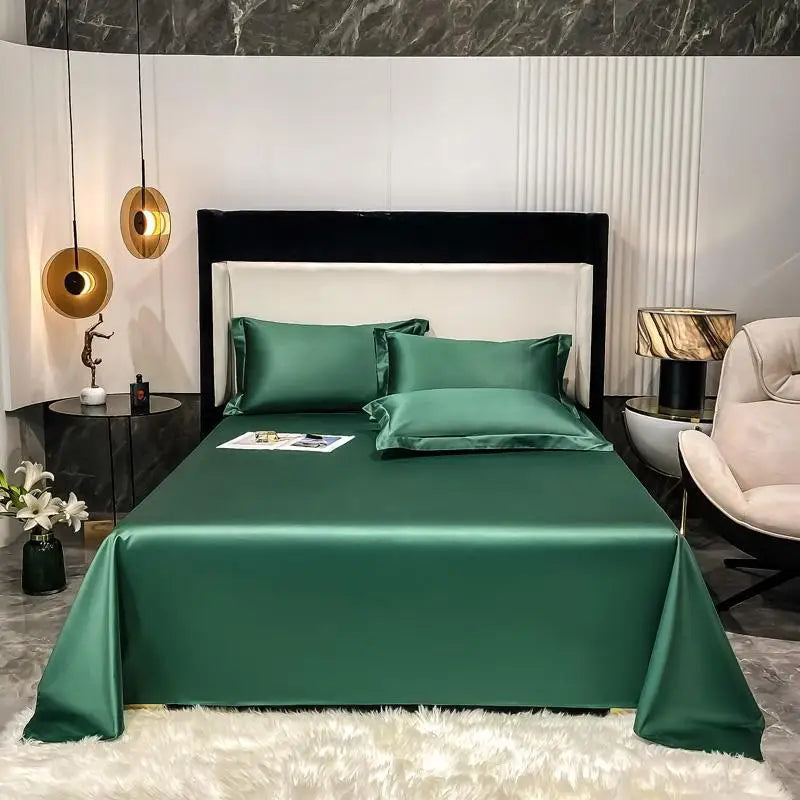 Premium Hotel Quality 1Pc Flat Sheet or pillow cases 1000TC Egyptian Cotton, Luxury Bedding Wrinkle, Stain and Fade Resistant - Homevalley.co.uk
