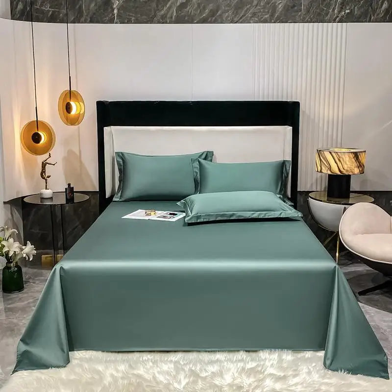 Premium Hotel Quality 1Pc Flat Sheet or pillow cases 1000TC Egyptian Cotton, Luxury Bedding Wrinkle, Stain and Fade Resistant - Homevalley.co.uk