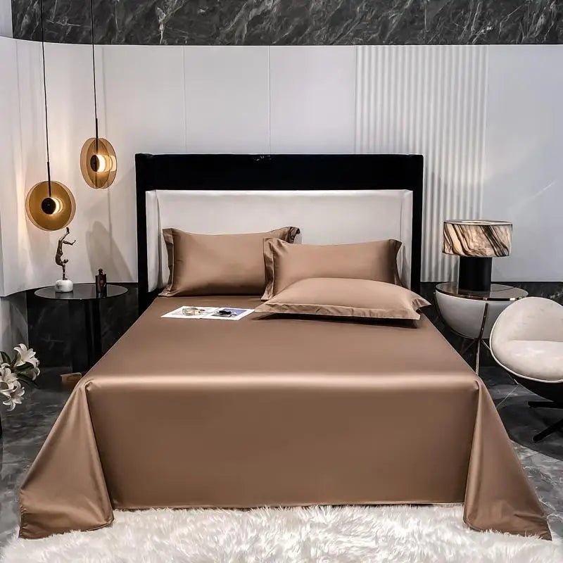 Premium Hotel Quality 1Pc Flat Sheet or pillow cases 1000TC Egyptian Cotton, Luxury Bedding Wrinkle, Stain and Fade Resistant - Homevalley.co.uk
