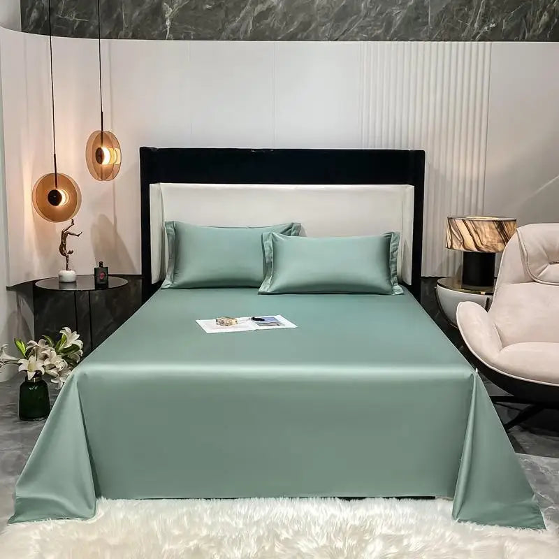 Premium Hotel Quality 1Pc Flat Sheet or pillow cases 1000TC Egyptian Cotton, Luxury Bedding Wrinkle, Stain and Fade Resistant - Homevalley.co.uk