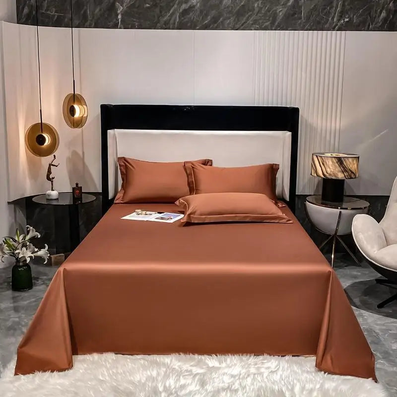Premium Hotel Quality 1Pc Flat Sheet or pillow cases 1000TC Egyptian Cotton, Luxury Bedding Wrinkle, Stain and Fade Resistant - Homevalley.co.uk