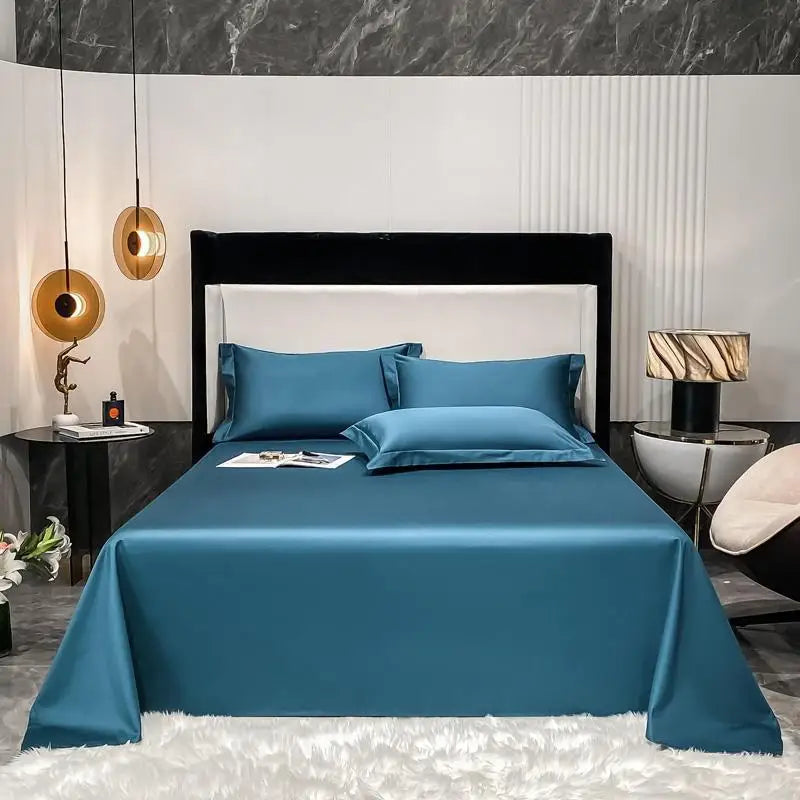 Premium Hotel Quality 1Pc Flat Sheet or pillow cases 1000TC Egyptian Cotton, Luxury Bedding Wrinkle, Stain and Fade Resistant - Homevalley.co.uk