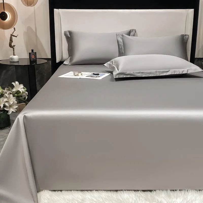 Premium Hotel Quality 1Pc Flat Sheet or pillow cases 1000TC Egyptian Cotton, Luxury Bedding Wrinkle, Stain and Fade Resistant - Homevalley.co.uk
