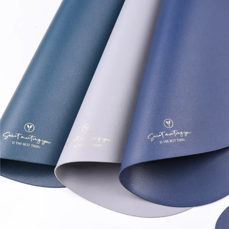 PU Leather Waterproof Non-Slip Placemat for Table Place Mat + Coaster - Homevalley.co.uk