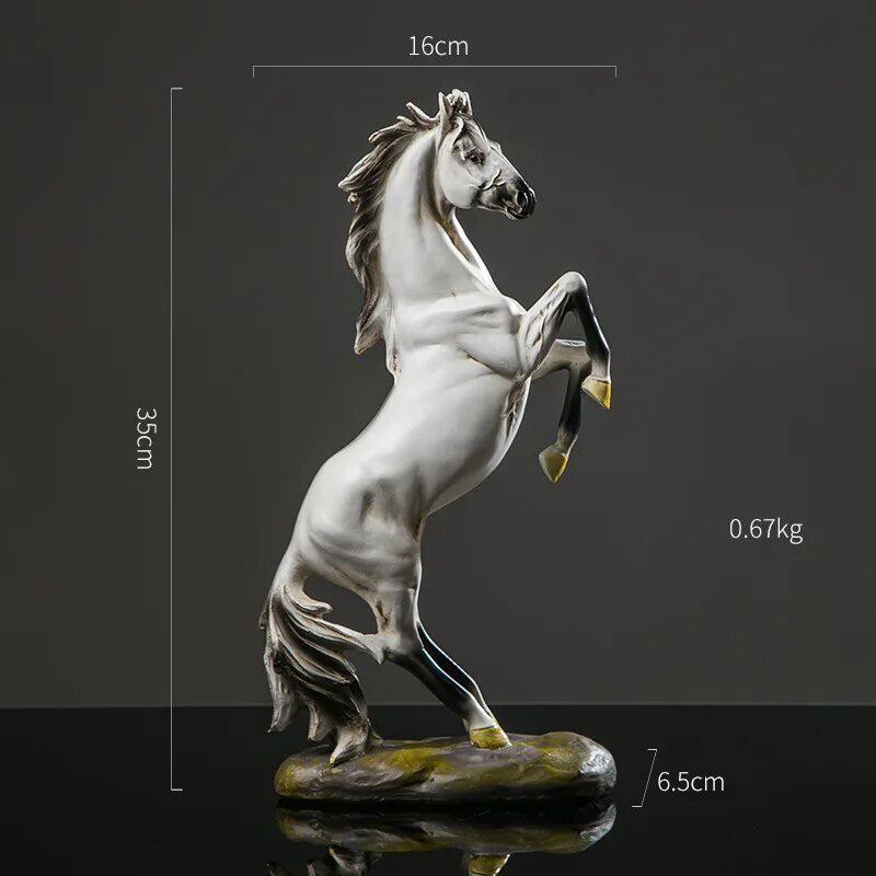 Resin Horse Sculpture Statue Ornament - Homevalley.co.uk