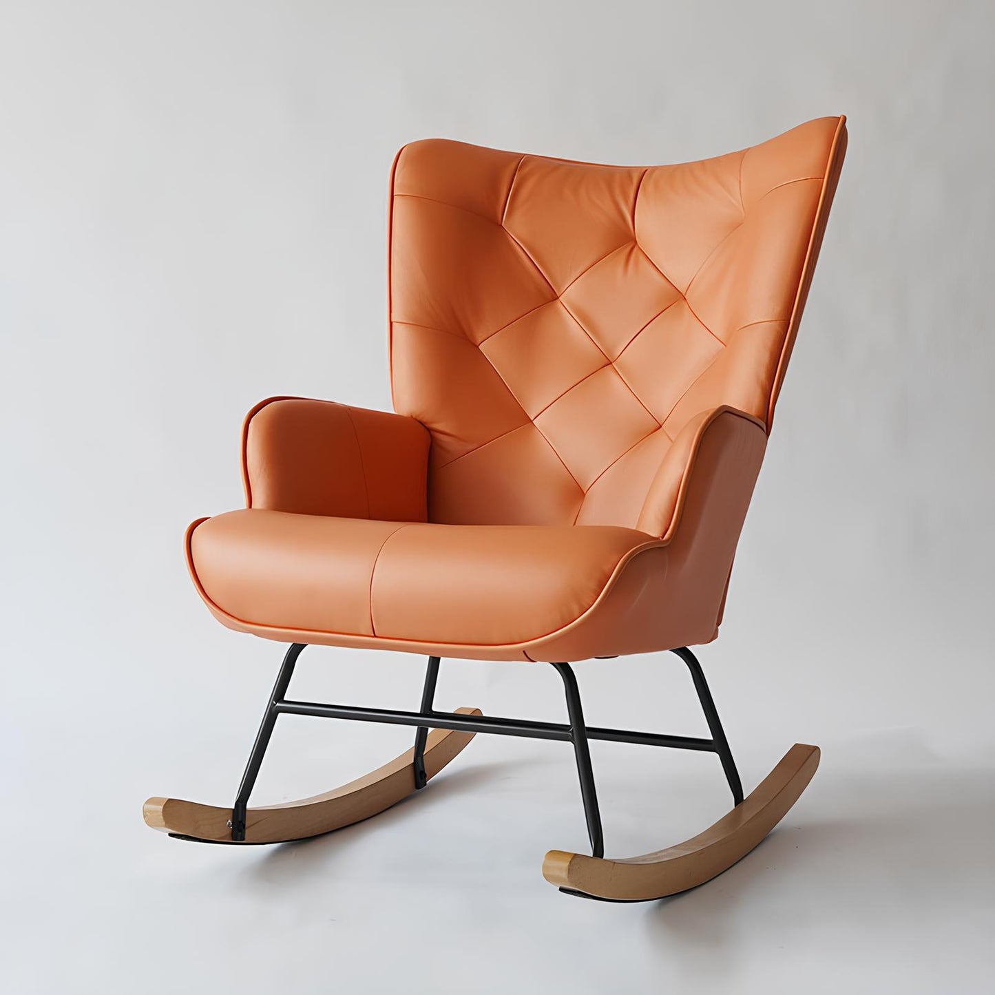 Rocking Swivel Patchwork Yellow Blue Pink Orange Grey Armchair Seat Footstool - Homevalley.co.uk