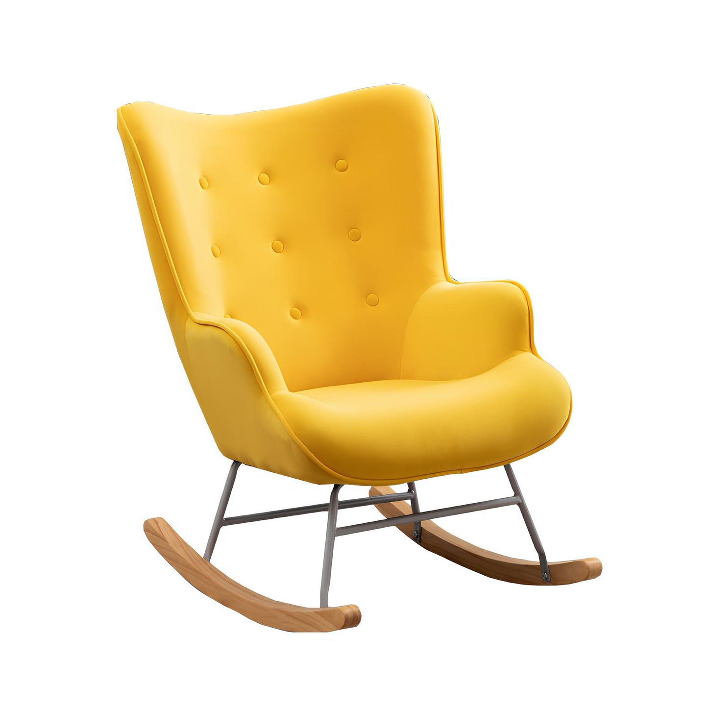 Rocking Swivel Patchwork Yellow Blue Pink Orange Grey Armchair Seat Footstool - Homevalley.co.uk