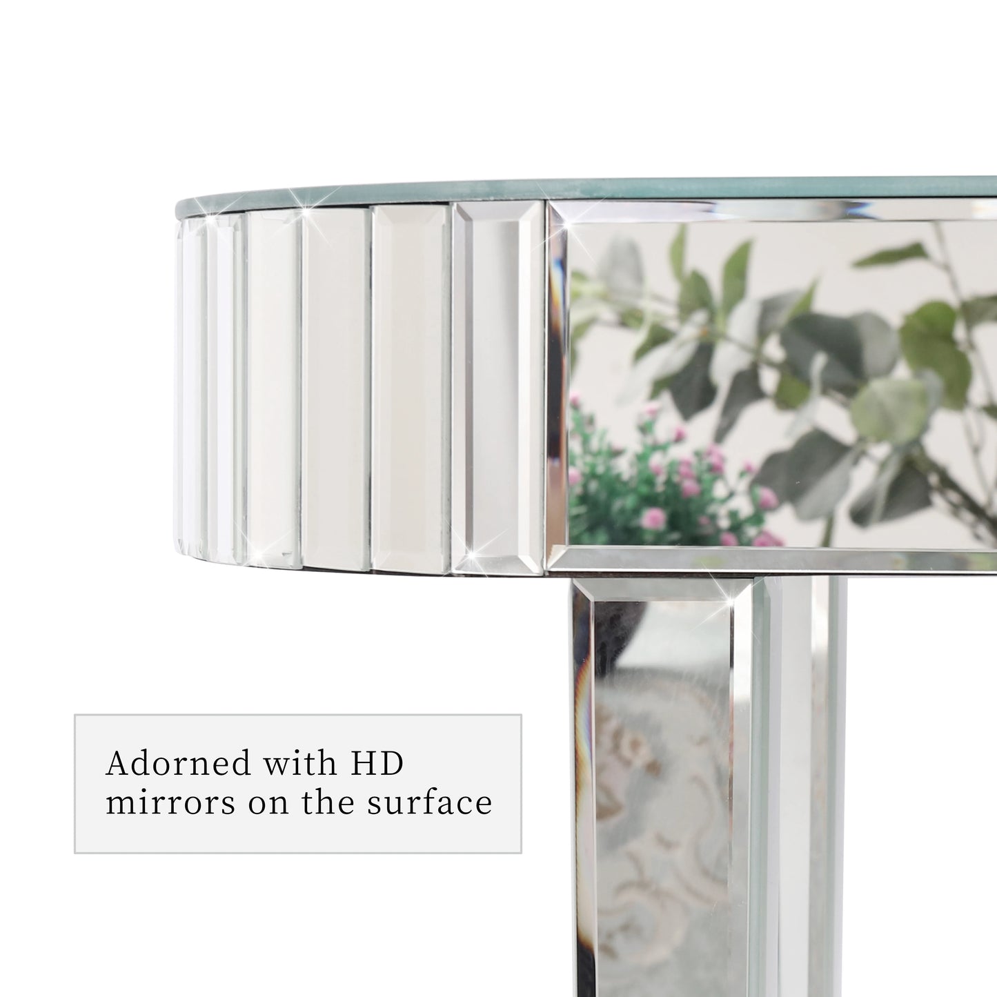 Silver Mirrored Console Table - Homevalley.co.uk