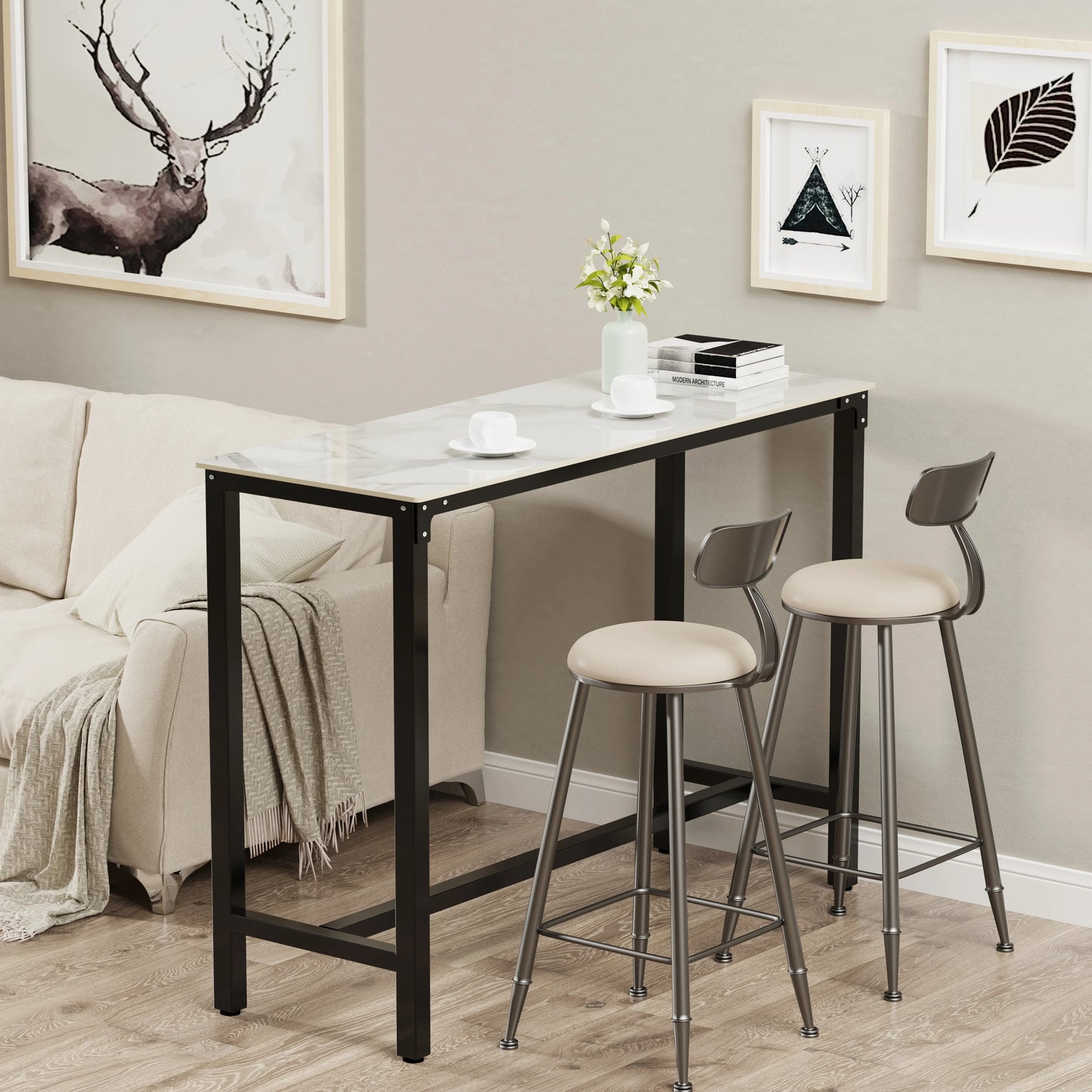 Sintered Stone High Top Table - Homevalley.co.uk