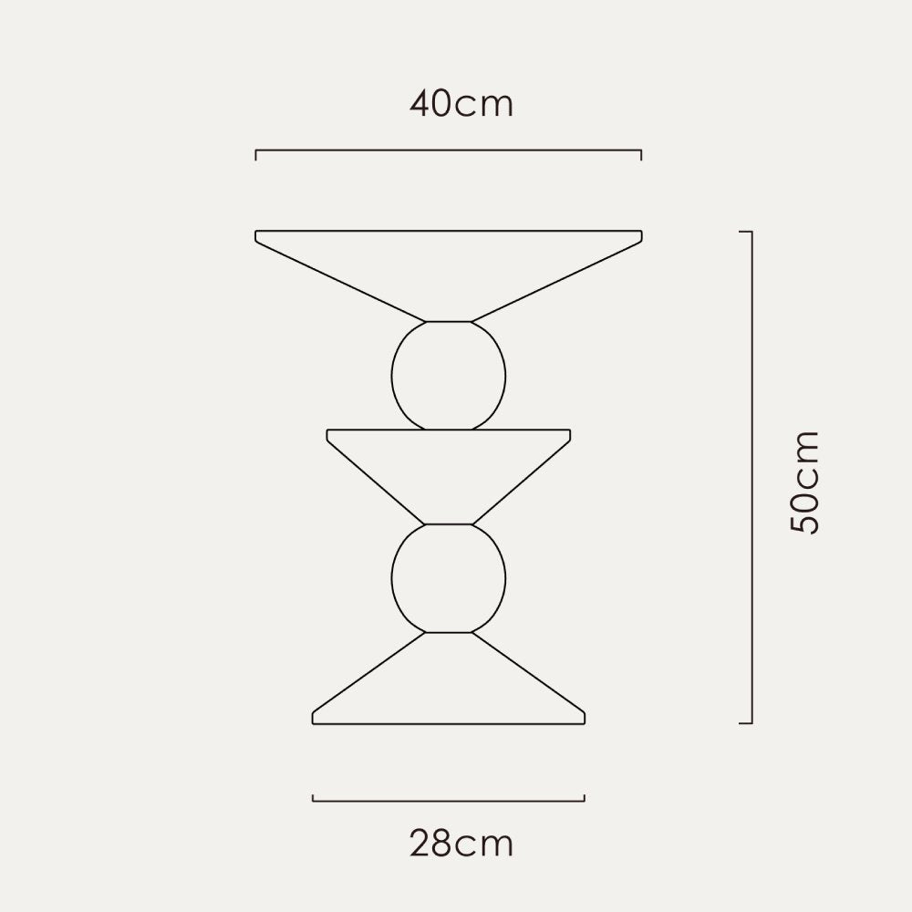 Small Round Black Side End Table - Homevalley.co.uk