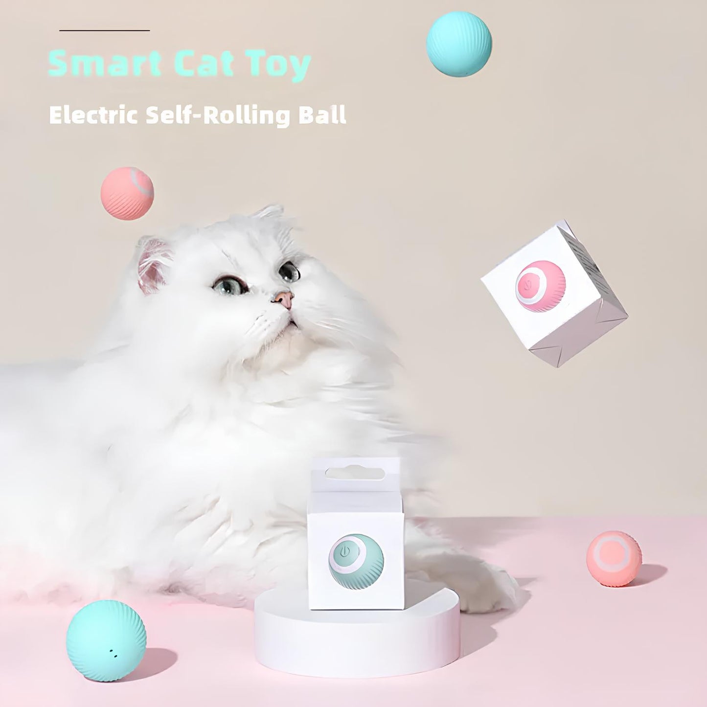 Smart Rotating Automatic Electric Cat Ball Toy - Homevalley.co.uk