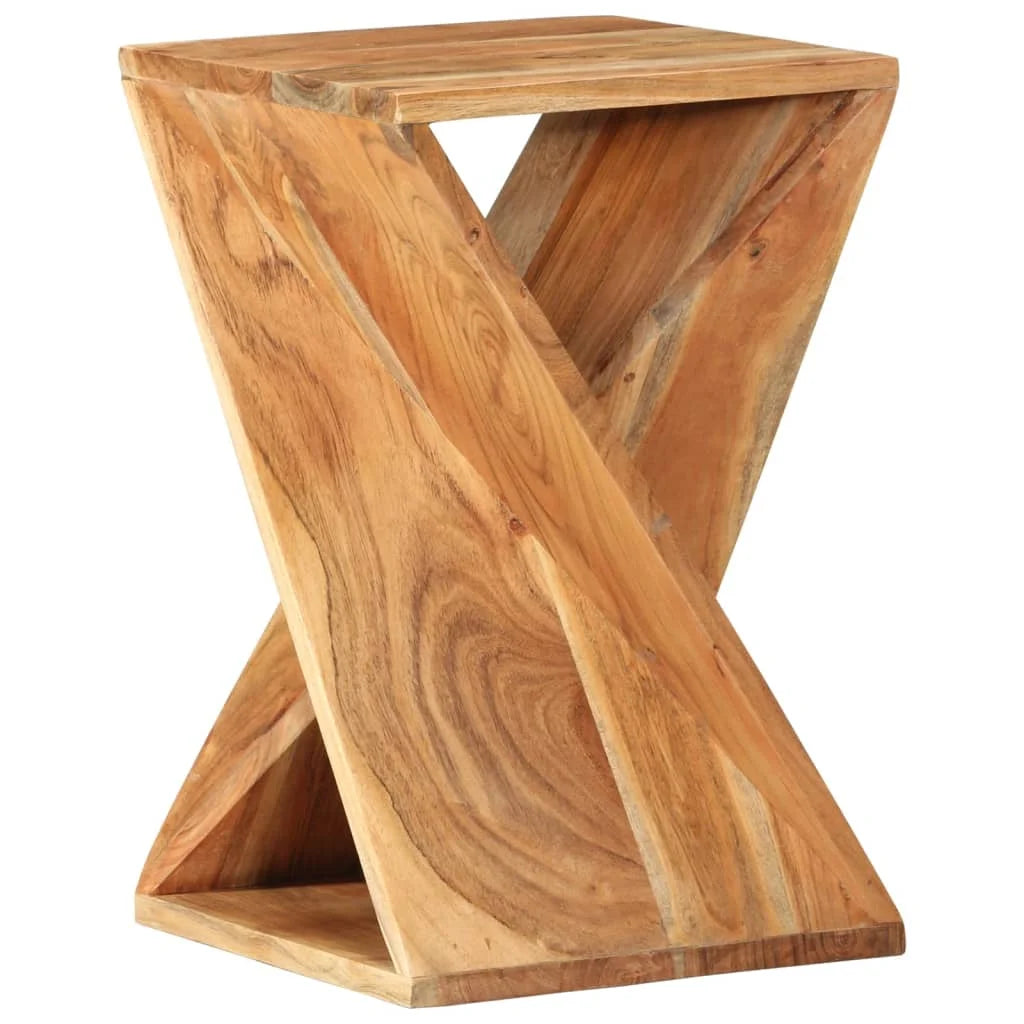 Solid Acacia Wood Coffee End Side Table - Homevalley.co.uk