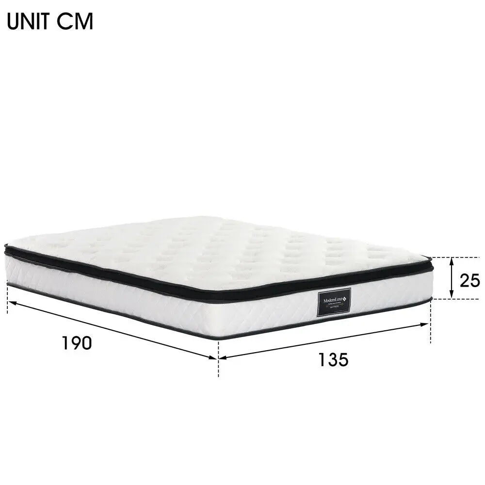 Solid Pine Wood White Double Bed Frame - Homevalley.co.uk