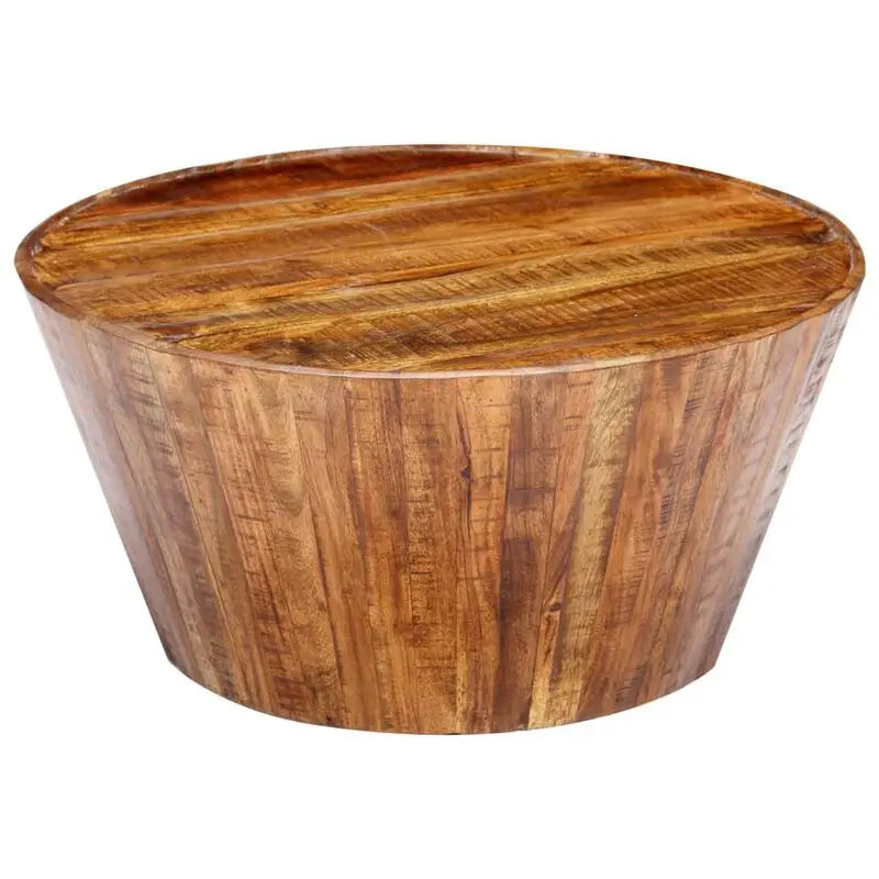 Solid raw mango wood coffee table - Homevalley.co.uk