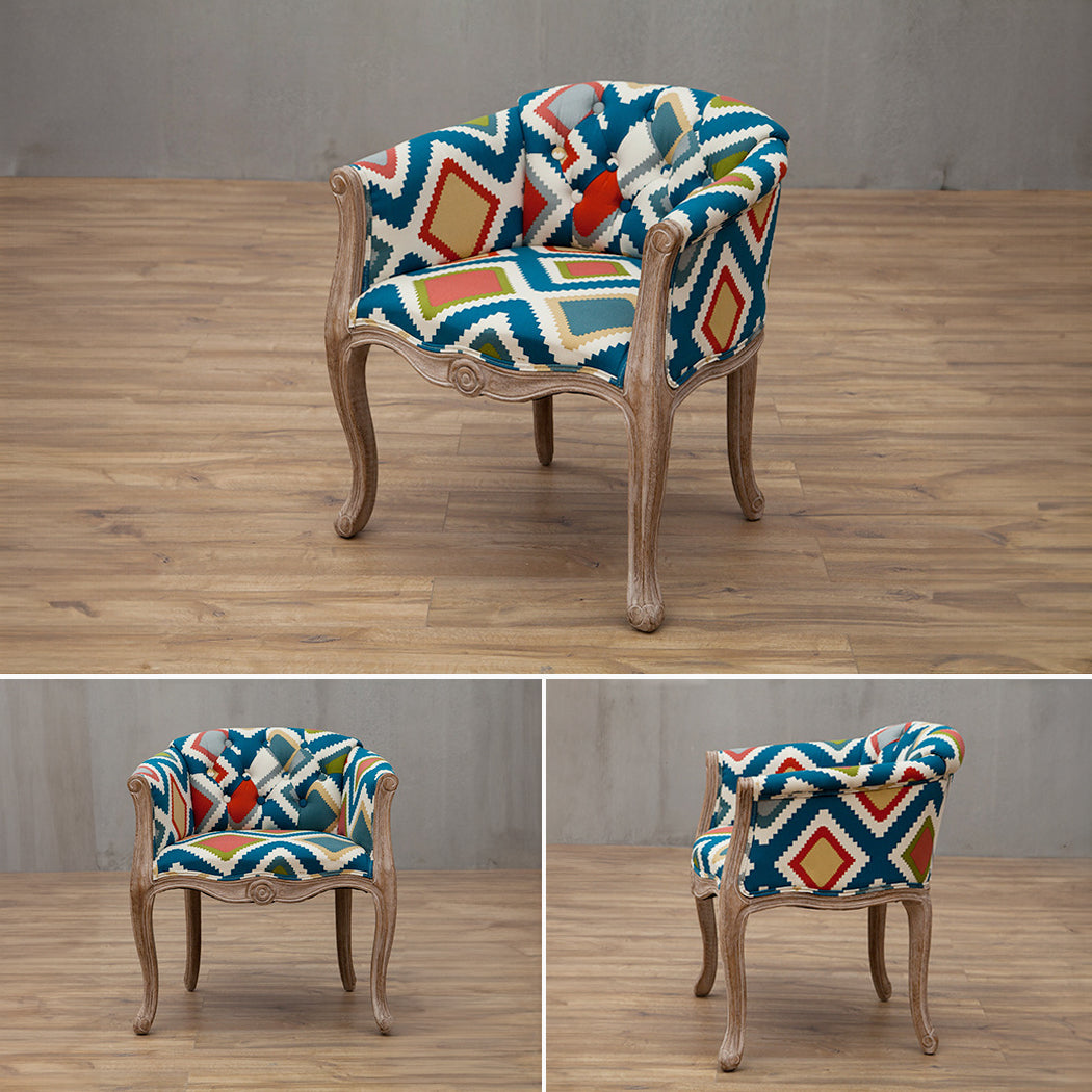 Solid Wood Accent Armchair - Homevalley.co.uk