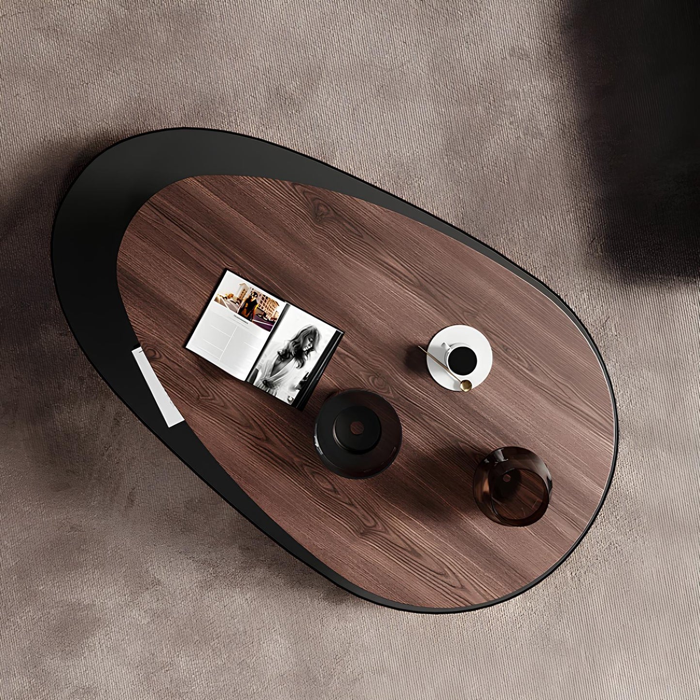 Swivel Oval Coffee Table - Homevalley.co.uk