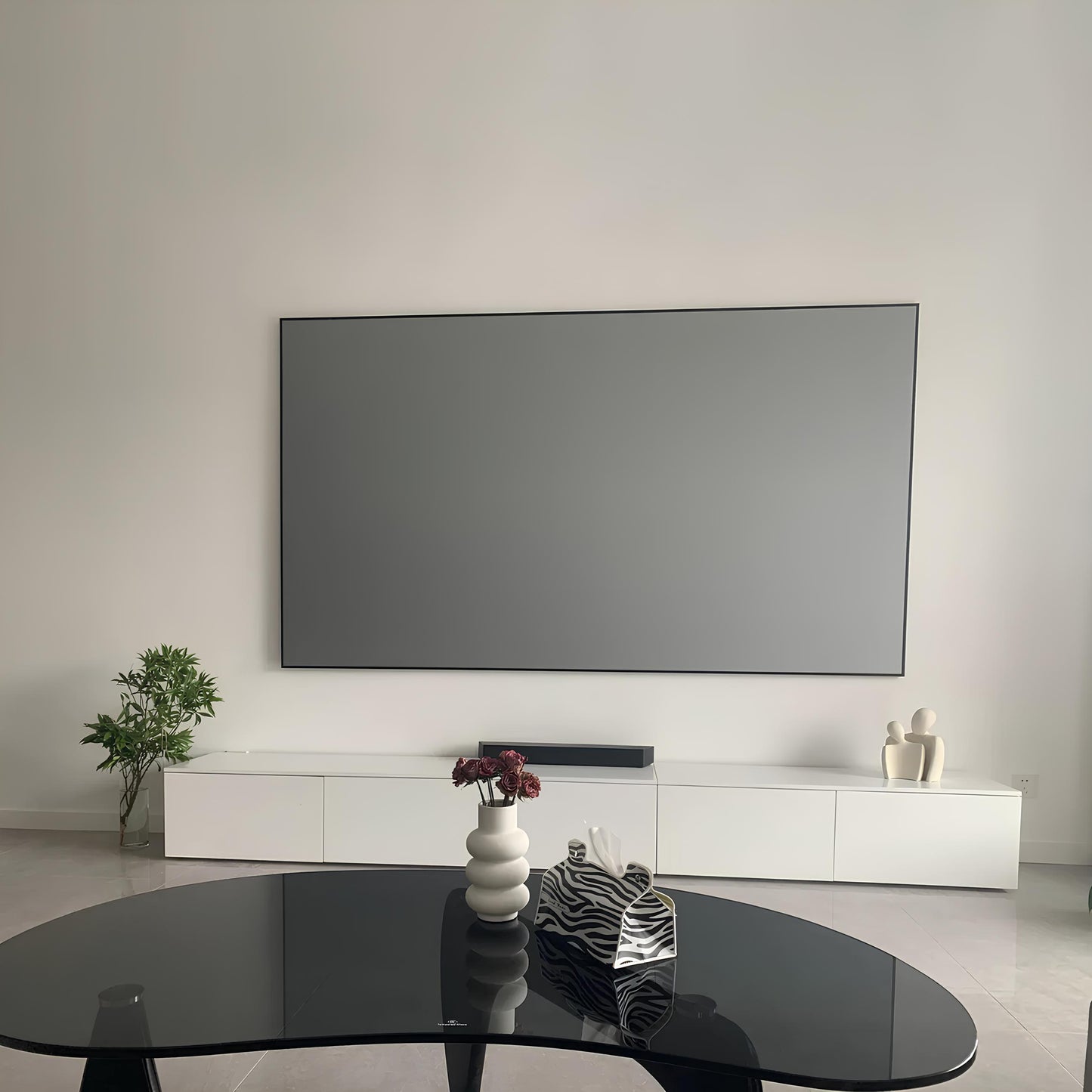 Tempered Glass Oval Coffee Table - Homevalley.co.uk