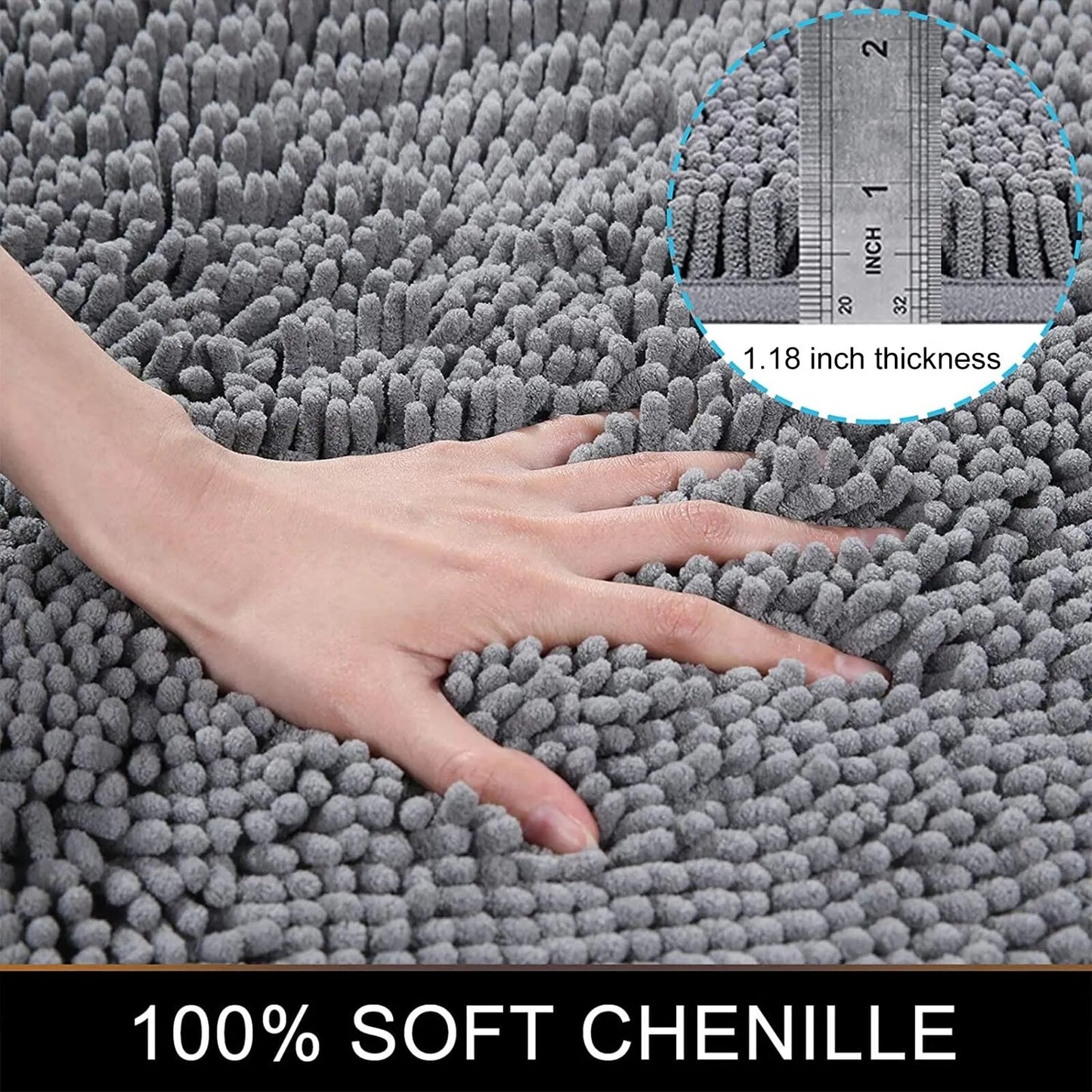 Thick Non-Slip Bath Mat – Soft, Absorbent Bathroom Rug for Safety and Comfort - Homevalley.co.uk