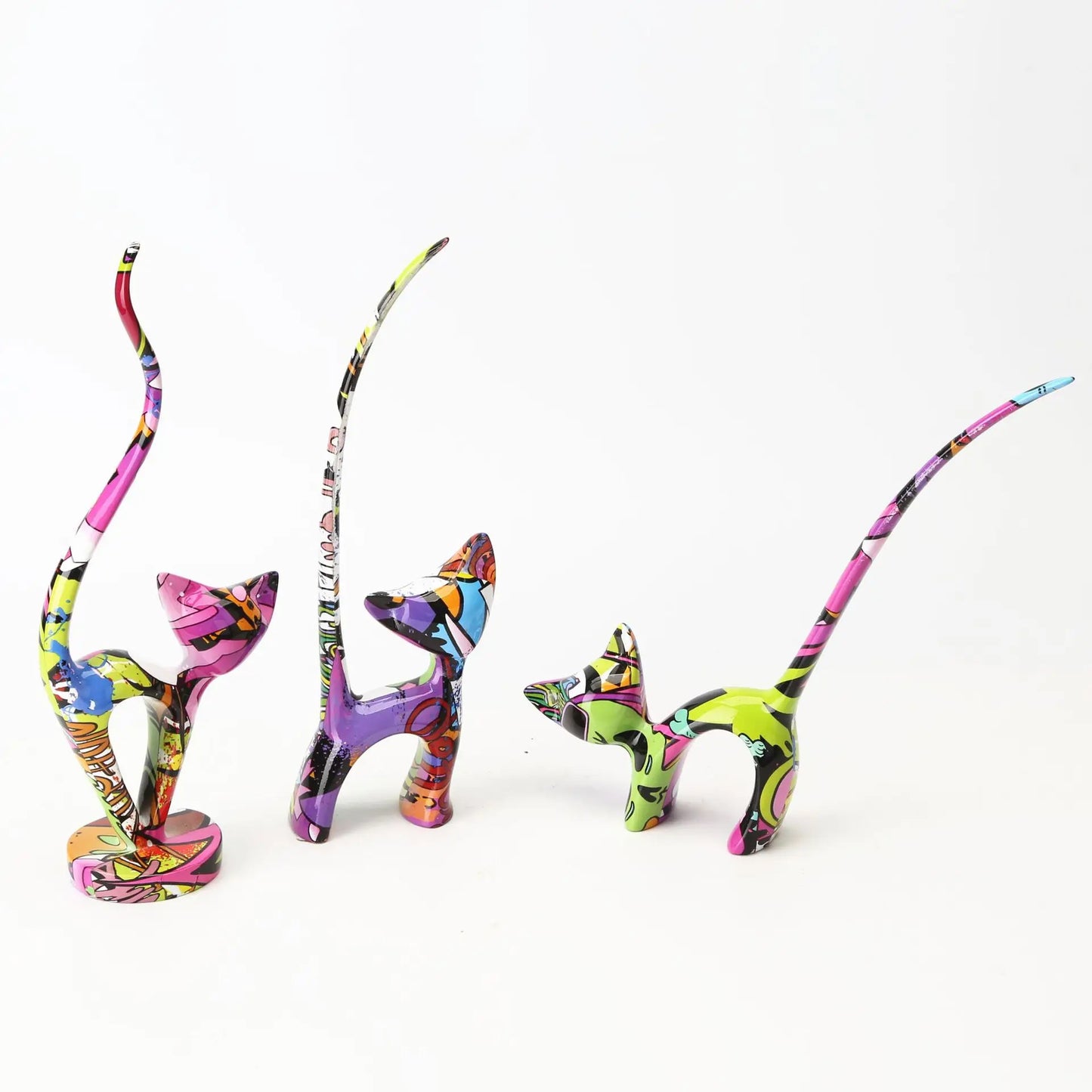 Three Kittens Resin Figurine Ornaments - Homevalley.co.uk