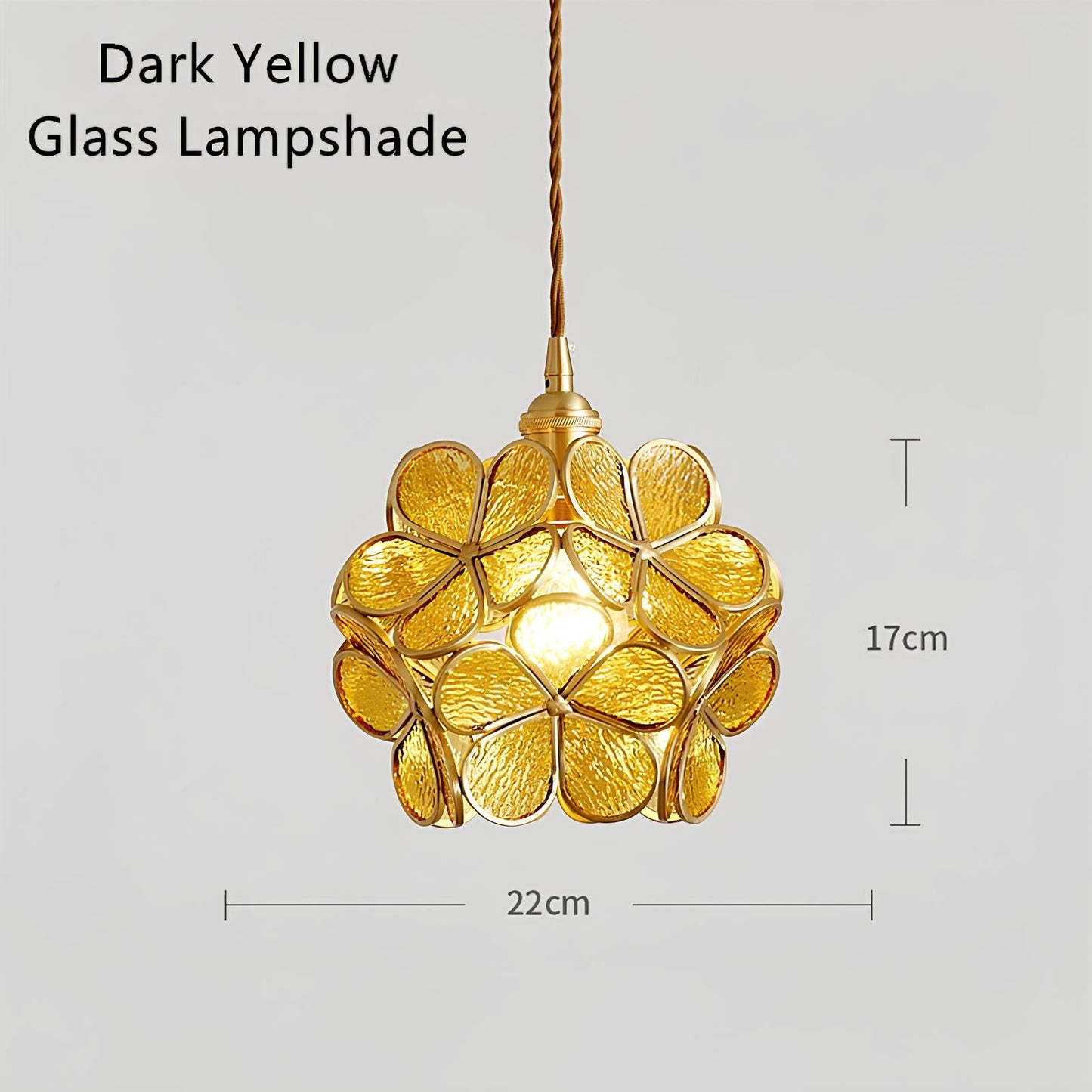 Tiffany Glass Flower Pendant Lamp - Homevalley.co.uk