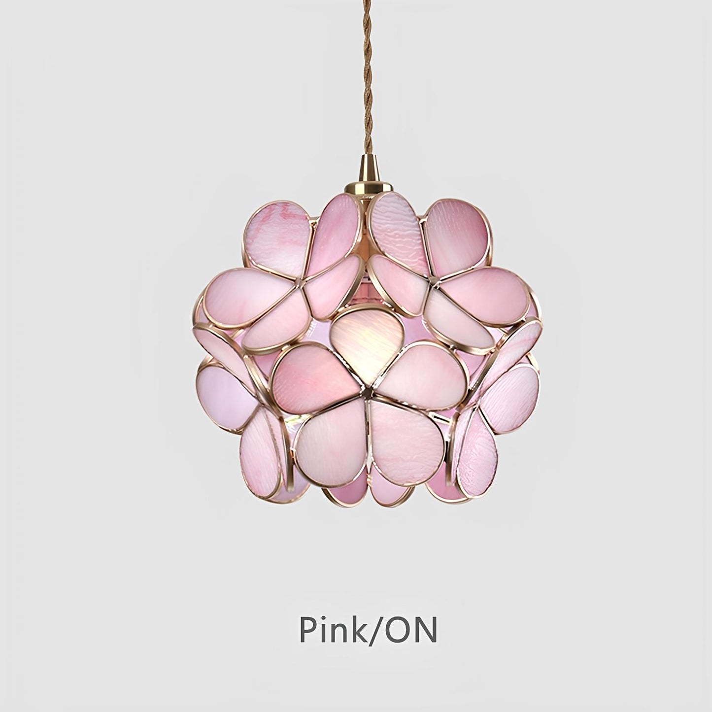 Tiffany Glass Flower Pendant Lamp - Homevalley.co.uk