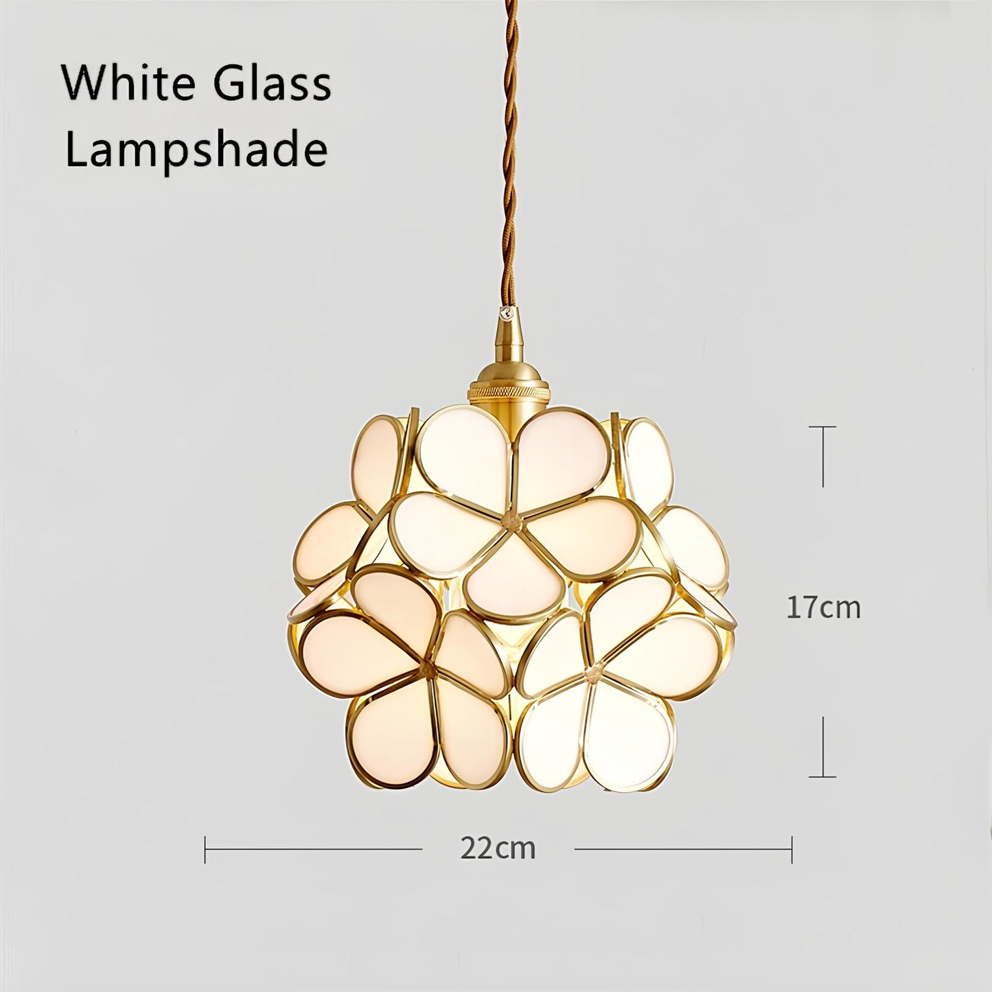 Tiffany Glass Flower Pendant Lamp - Homevalley.co.uk