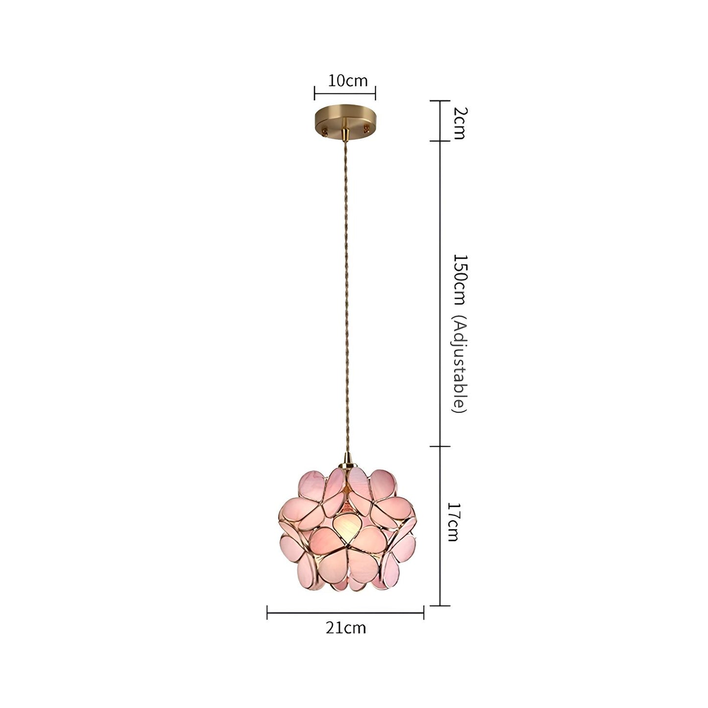 Tiffany Glass Flower Pendant Lamp - Homevalley.co.uk