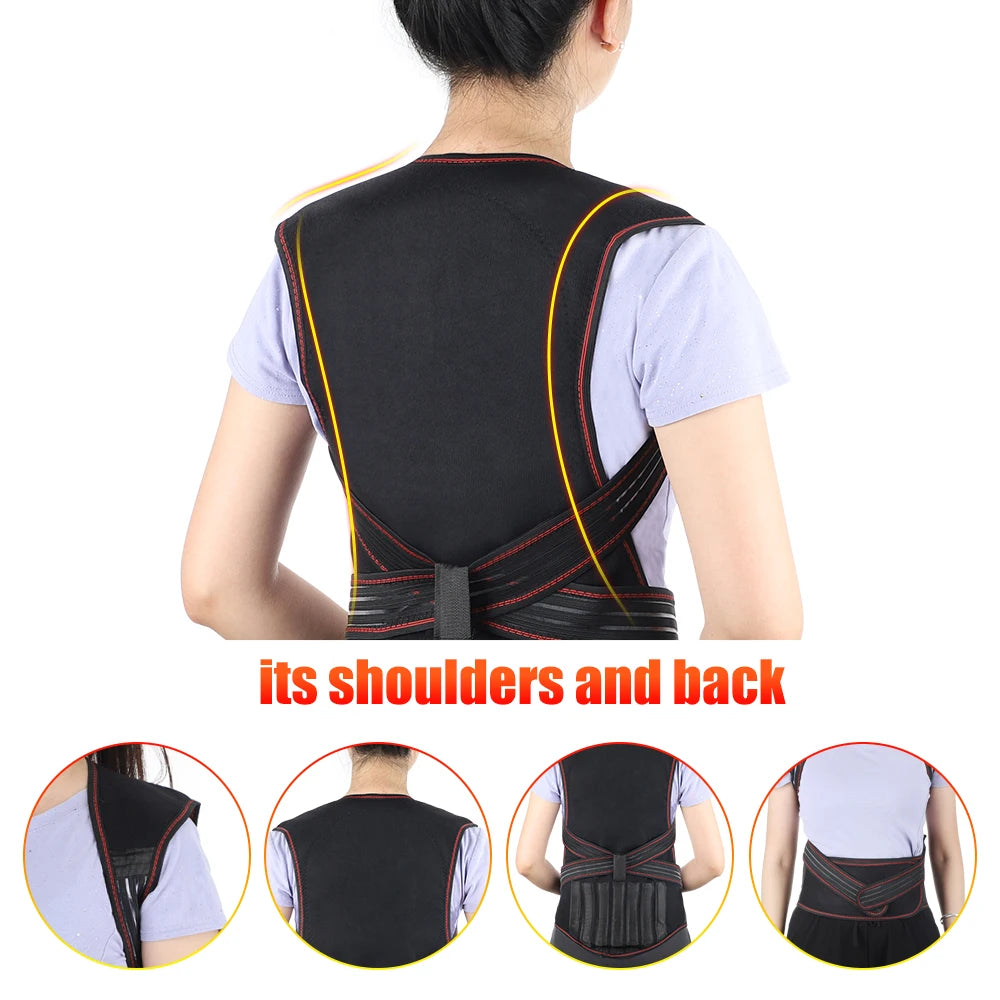 Tourmaline Magnetic Self-Heating Thermal Vest, Waist Brace, Lumbar Pad, Corset, Pain Relief - Homevalley.co.uk