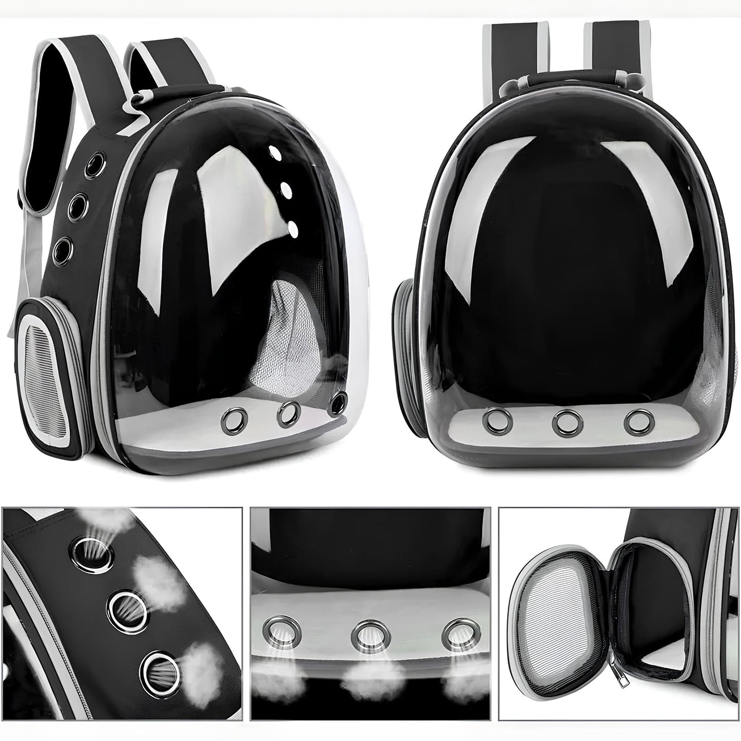 Transparent Capsule Bubble Breathable Travel Pet Carrier Backpack - Homevalley.co.uk