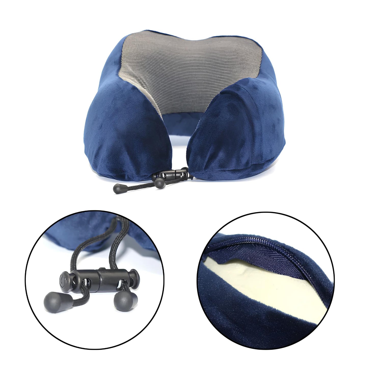 U Shaped Memory Foam Neck Pillow for Travel, Sleeping - Homevalley.co.uk