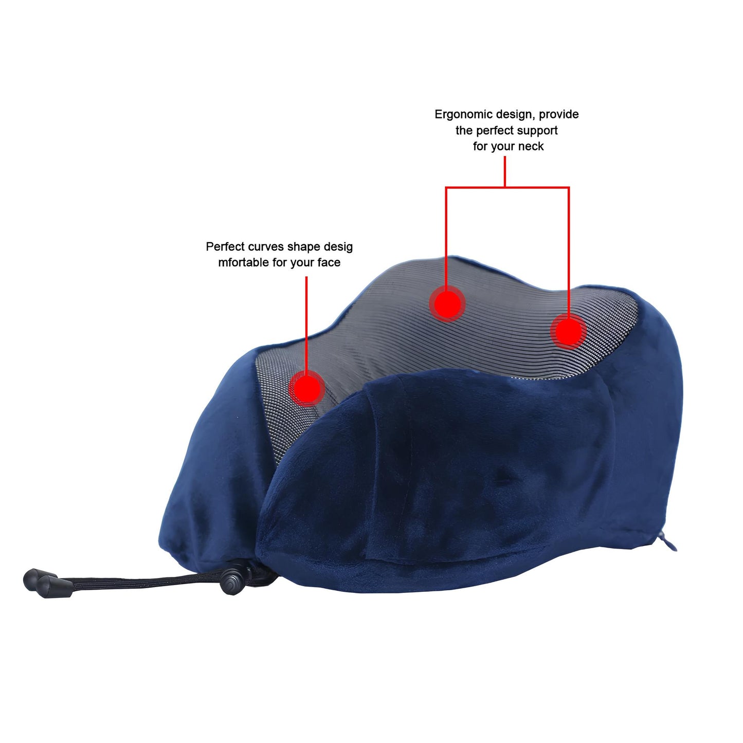 U Shaped Memory Foam Neck Pillow for Travel, Sleeping - Homevalley.co.uk