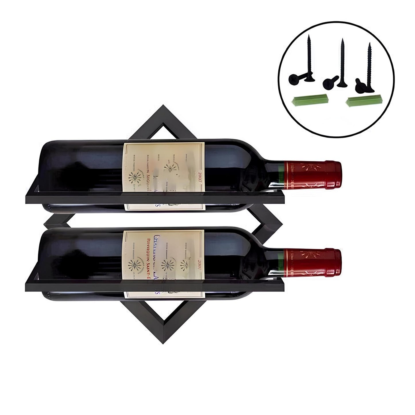 Wall Mounted Wine Rack, 1 piece - Homevalley.co.uk