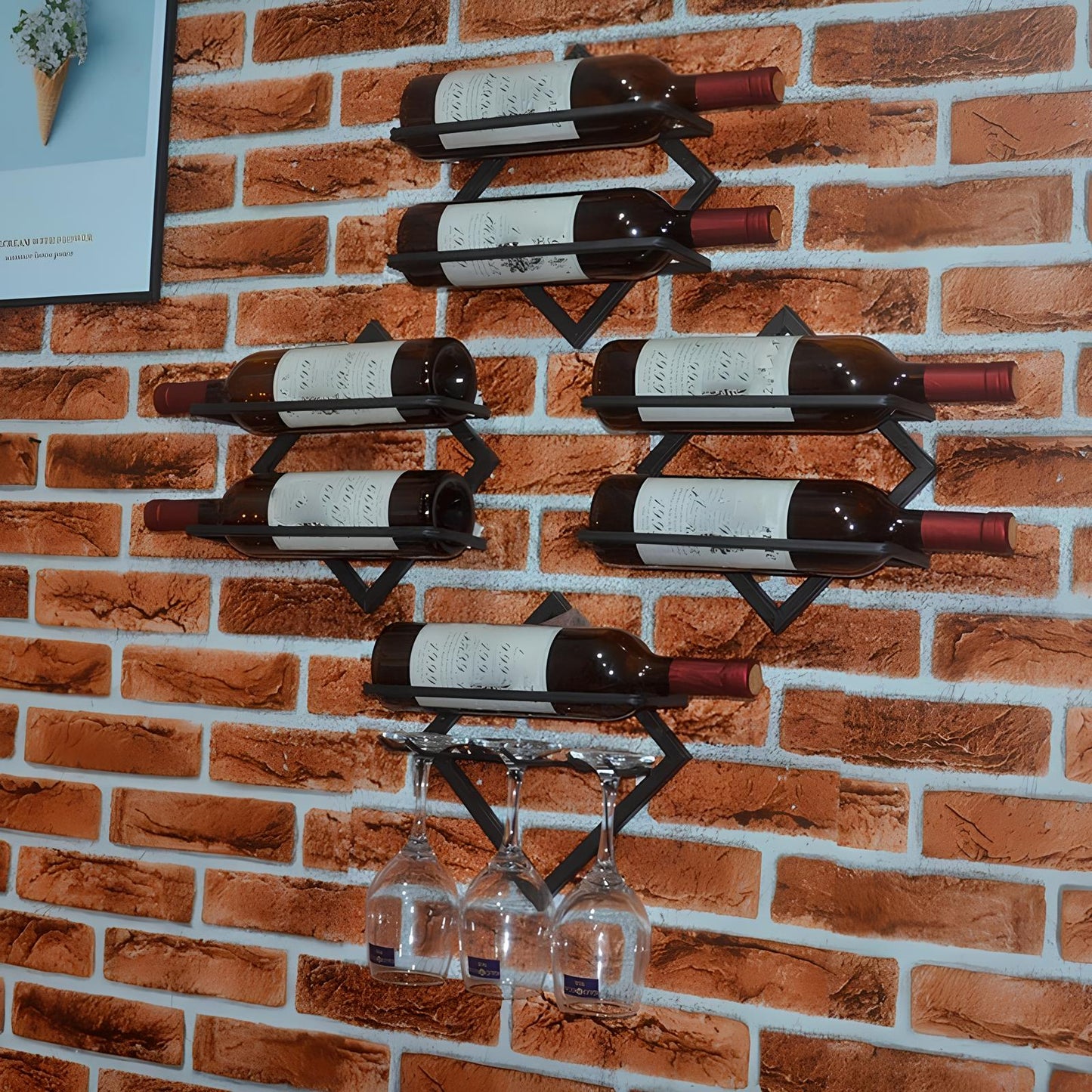 Wall Mounted Wine Rack, 1 piece - Homevalley.co.uk