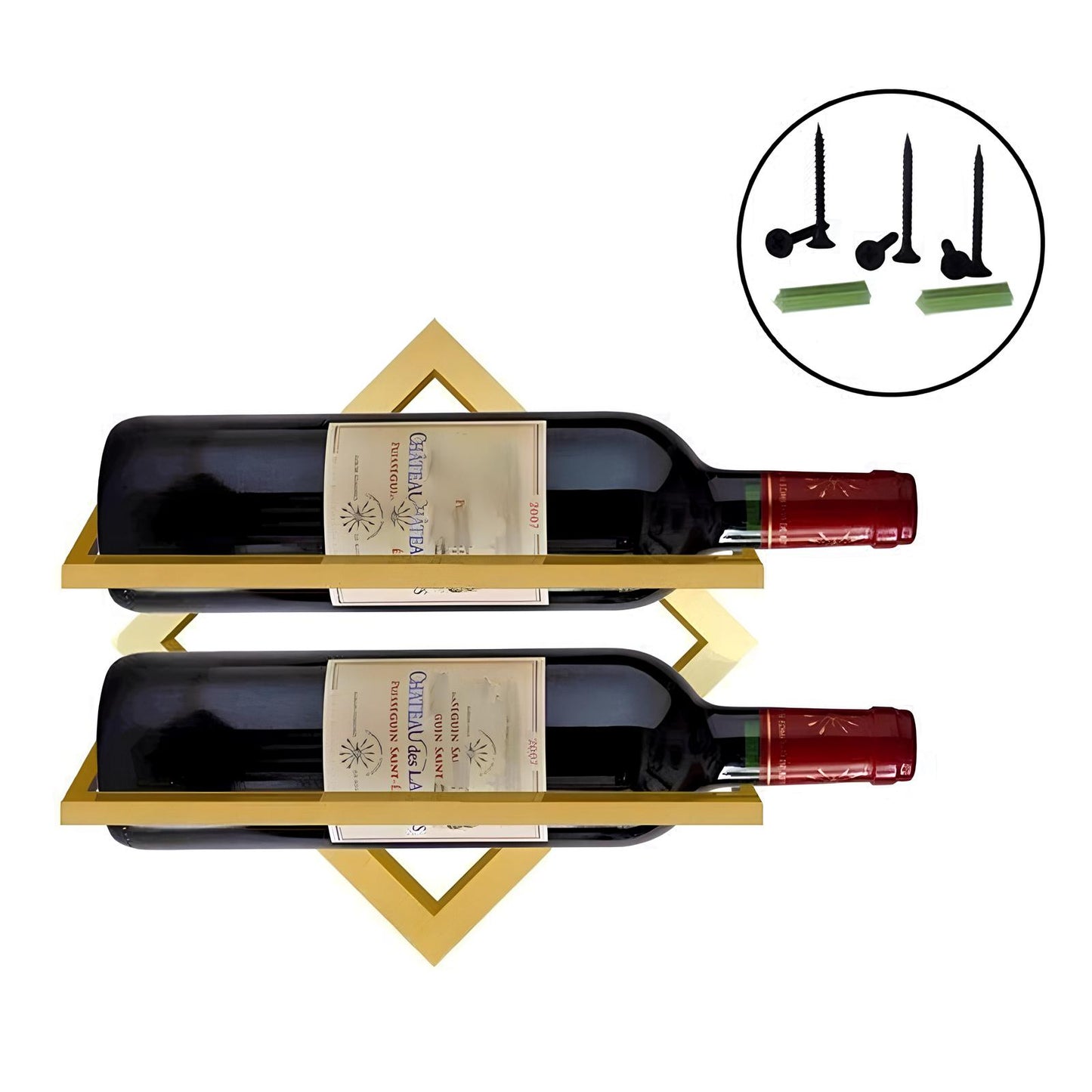 Wall Mounted Wine Rack, 1 piece - Homevalley.co.uk