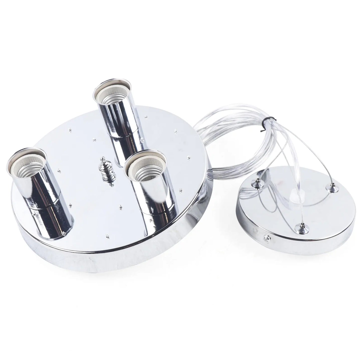 White Crystal and Feather Chandelier - Homevalley.co.uk