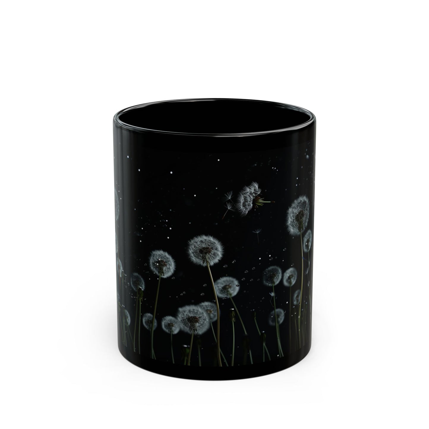 White Dandelions Coffee Mug, Tea Cup (11oz, 15oz) - Homevalley.co.uk