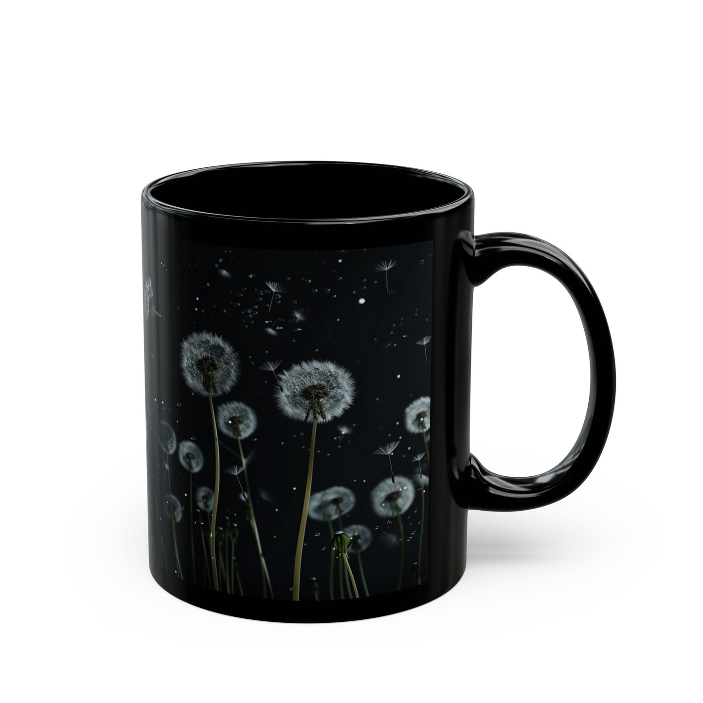 White Dandelions Coffee Mug, Tea Cup (11oz, 15oz) - Homevalley.co.uk